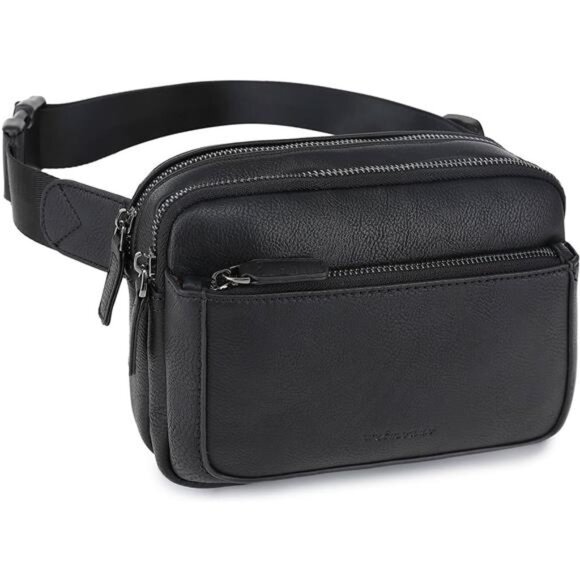 Handbags - Fanny Packs for Women, Leather Vegan Belt Bag Crossbody Waist Bag Adjustable